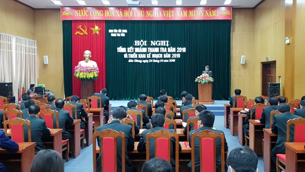 Bắc Giang, kết quả công tác thanh tra quý I năm 2019