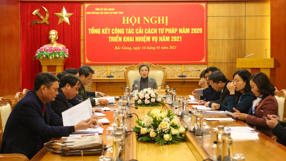 Bắc Giang: Tiếp tục nâng cao chất lượng, hiệu quả công tác cải cách tư pháp